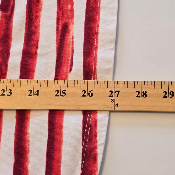 D&Co Top Womens Size XL Multicolor Stars and Stripes Short Sleeve Cotton Blend - Picture 10 of 10